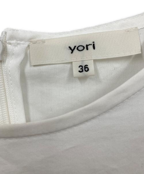YORI（ヨリ）YORI (ヨリ) コットン フリルスリーブ シャツ ホワイト サイズ:36の古着・服飾アイテム