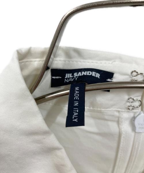 JIL SANDER NAVY（ジルサンダー ネイビー）JIL SANDER NAVY (ジルサンダー ネイビー) ブラウス ホワイト サイズ:38の古着・服飾アイテム