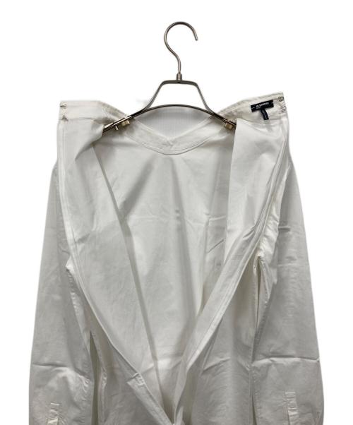 JIL SANDER NAVY（ジルサンダー ネイビー）JIL SANDER NAVY (ジルサンダー ネイビー) ブラウス ホワイト サイズ:38の古着・服飾アイテム