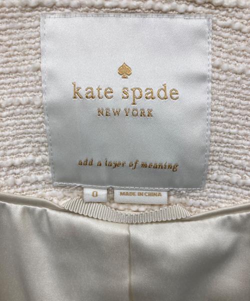 Kate Spade（ケイトスペード）Kate Spade (ケイトスペード) ツイードコート ベージュの古着・服飾アイテム