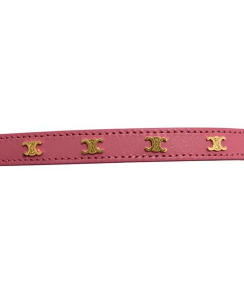 CELINE（セリーヌ）CELINE (セリーヌ) Multi Leather Bracelet ピンクの古着・服飾アイテム