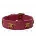 CELINE（セリーヌ）の古着「Multi Leather Bracelet」｜ピンク