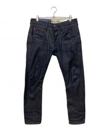 Denham（デンハム）の古着「クロスバック デニムパンツ」｜インディゴ