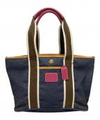 COACHコーチ）の古着「デニムトートバッグ」｜インディゴ