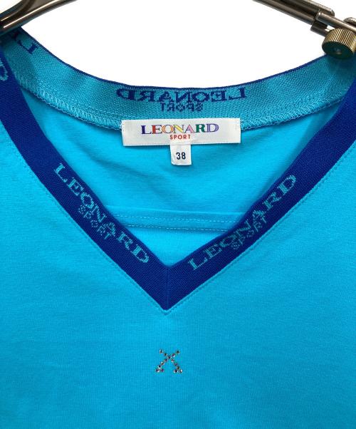 LEONARD SPORT（レオナール スポーツ）LEONARD SPORT (レオナール スポーツ) Tシャツ スカイブルー サイズ:38の古着・服飾アイテム