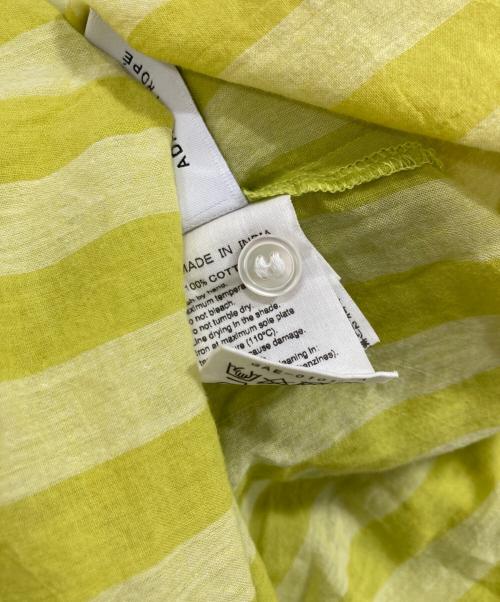 Adam et Rope（アダム エ ロペ）Adam et Rope (アダム エ ロペ) インドコットンシャツワンピース 黄緑 サイズ:Freeの古着・服飾アイテム