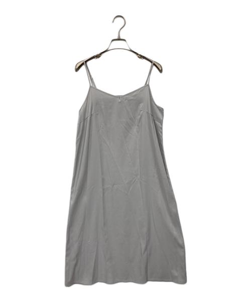 Snidel（スナイデル）Snidel (スナイデル) シフォンギャザーノースリワンピ グレーの古着・服飾アイテム