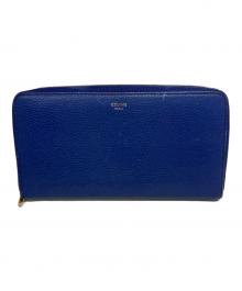 CELINE（セリーヌ）の古着「ラウンドファスナー財布」｜ブルー
