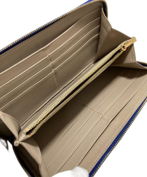 CELINE（セリーヌ）CELINE (セリーヌ) ラウンドファスナー財布 ブルーの古着・服飾アイテム