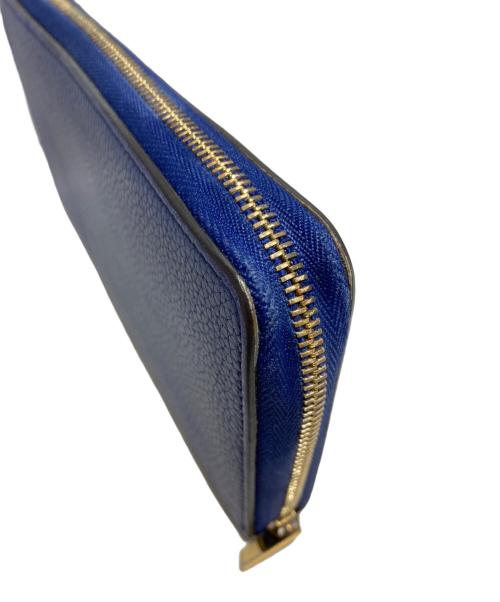 CELINE（セリーヌ）CELINE (セリーヌ) ラウンドファスナー財布 ブルーの古着・服飾アイテム