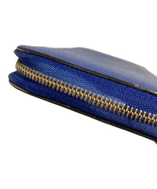 CELINE（セリーヌ）CELINE (セリーヌ) ラウンドファスナー財布 ブルーの古着・服飾アイテム