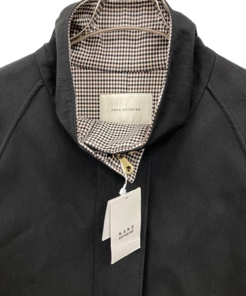 nano・universe（ナノ・ユニバース）nano・universe (ナノ・ユニバース) リバーチェックコンビコート ブラック サイズ:F 未使用品の古着・服飾アイテム