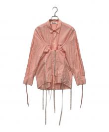 Midorikawa（ミドリカワ）の古着「WAIST ZIP SHIRTS」｜ピンク