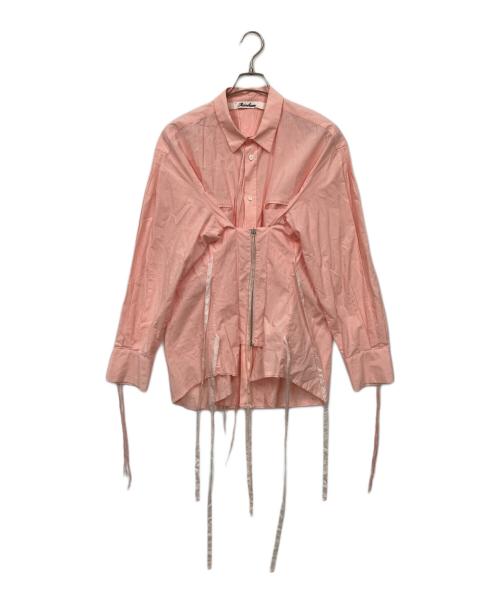 Midorikawa（ミドリカワ）Midorikawa (ミドリカワ) WAIST ZIP SHIRTS ピンク サイズ:FREEの古着・服飾アイテム
