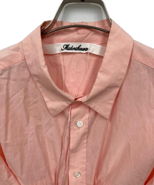 Midorikawa（ミドリカワ）Midorikawa (ミドリカワ) WAIST ZIP SHIRTS ピンク サイズ:FREEの古着・服飾アイテム