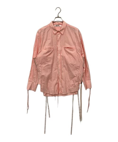 Midorikawa（ミドリカワ）Midorikawa (ミドリカワ) WAIST ZIP SHIRTS ピンク サイズ:FREEの古着・服飾アイテム