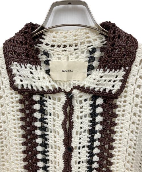TODAYFUL（トゥデイフル）TODAYFUL (トゥデイフル) カーディ ホワイト サイズ:Freeの古着・服飾アイテム