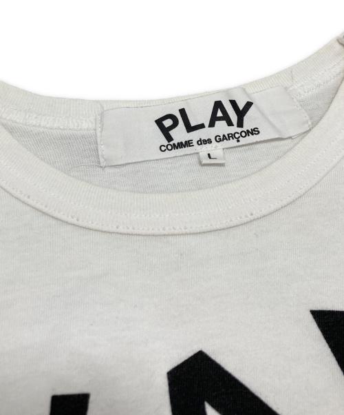 PLAY COMME des GARCONS（プレイコムデギャルソン）PLAY COMME des GARCONS (プレイコムデギャルソン) Tシャツ ホワイト サイズ:Lの古着・服飾アイテム
