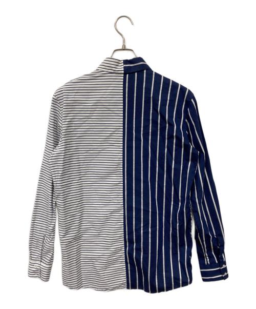 HUGO BOSS（ヒューゴ ボス）HUGO BOSS (ヒューゴ ボス) デザインシャツ ブルー サイズ:34の古着・服飾アイテム