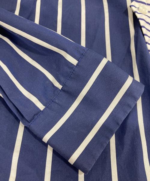 HUGO BOSS（ヒューゴ ボス）HUGO BOSS (ヒューゴ ボス) デザインシャツ ブルー サイズ:34の古着・服飾アイテム