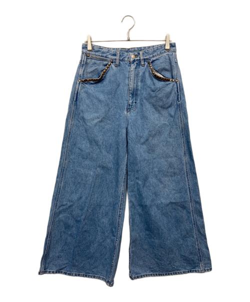 Wrangler（ラングラー）Wrangler (ラングラー) SHINYA KOZUKA (シンヤコズカ) BAGGY スタッズ デニムパンツ インディゴ サイズ:sの古着・服飾アイテム
