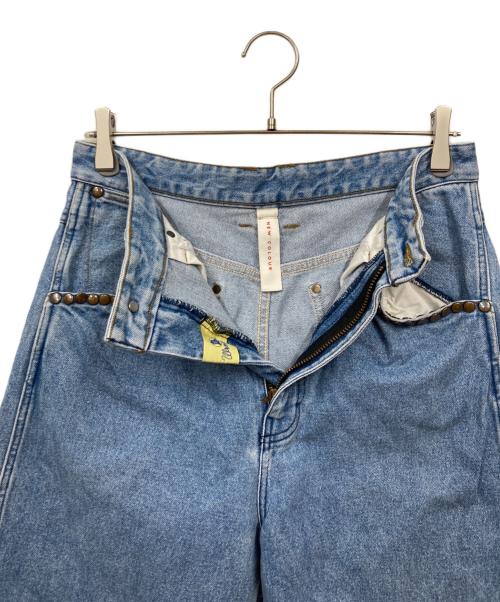 Wrangler（ラングラー）Wrangler (ラングラー) SHINYA KOZUKA (シンヤコズカ) BAGGY スタッズ デニムパンツ インディゴ サイズ:sの古着・服飾アイテム