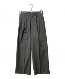 Drawing Numbers（ドローイングナンバーズ）の古着「センタープレスワイドパンツ」｜グレー