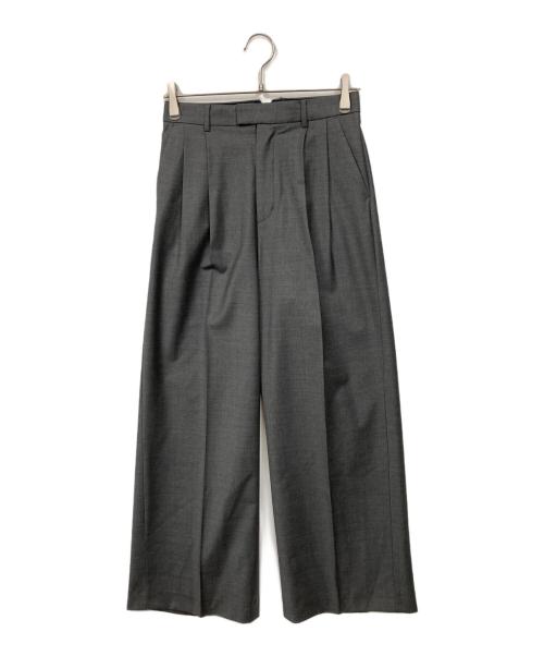 Drawing Numbers（ドローイングナンバーズ）Drawing Numbers (ドローイングナンバーズ) センタープレスワイドパンツ グレー サイズ:36の古着・服飾アイテム