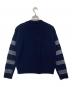 MM6 Maison Margiela (エムエムシックスメゾンマルジェラ) ボーダーニット ネイビー サイズ:XS：13000円
