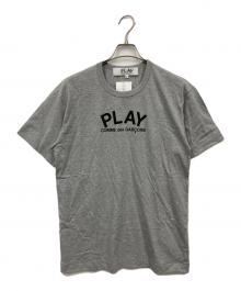 PLAY COMME des GARCONS（プレイコムデギャルソン）の古着「ハート プリント Tシャツ」｜グレー