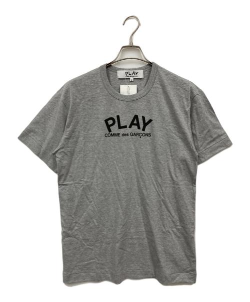 PLAY COMME des GARCONS（プレイコムデギャルソン）PLAY COMME des GARCONS (プレイコムデギャルソン) ハート プリント Tシャツ グレー サイズ:Lの古着・服飾アイテム