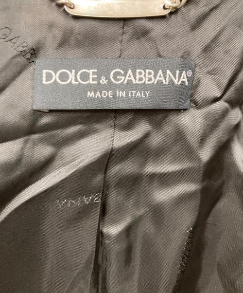 DOLCE & GABBANA（ドルチェ＆ガッバーナ）DOLCE & GABBANA (ドルチェ＆ガッバーナ) 2ピースジャケット ブラック サイズ:40の古着・服飾アイテム