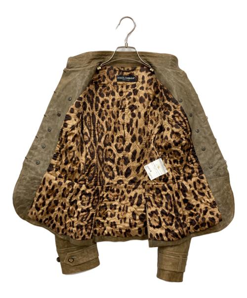 DOLCE & GABBANA（ドルチェ＆ガッバーナ）DOLCE & GABBANA (ドルチェ＆ガッバーナ) ジャケット ブラウン サイズ:38の古着・服飾アイテム