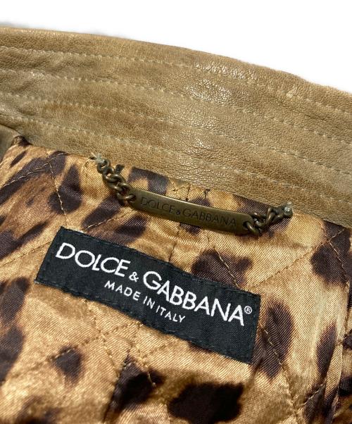 DOLCE & GABBANA（ドルチェ＆ガッバーナ）DOLCE & GABBANA (ドルチェ＆ガッバーナ) ジャケット ブラウン サイズ:38の古着・服飾アイテム