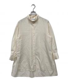 CABAN（キャバン）の古着「ウールツイル ハイネックロングシャツ」｜ベージュ