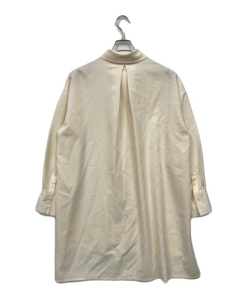 CABAN（キャバン）CABaN (キャバン) ウールツイル ハイネックロングシャツ ベージュ サイズ:Sの古着・服飾アイテム