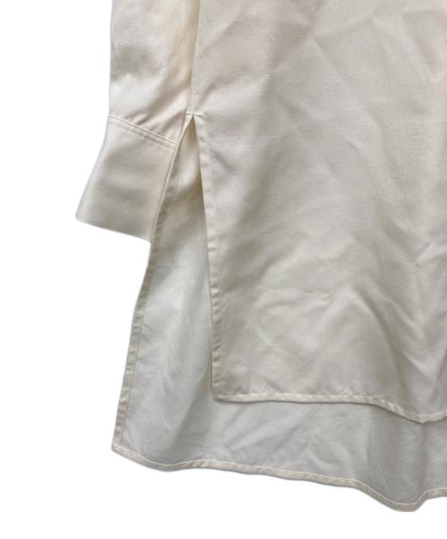 CABAN（キャバン）CABaN (キャバン) ウールツイル ハイネックロングシャツ ベージュ サイズ:Sの古着・服飾アイテム