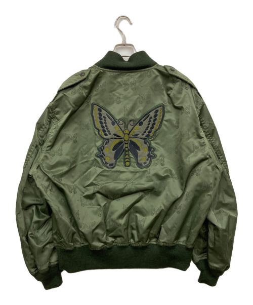 Needles（ニードルズ）Needles (ニードルズ) L2-B Jacket Papillon Jacquard Sateen オリーブ サイズ:M 未使用品の古着・服飾アイテム