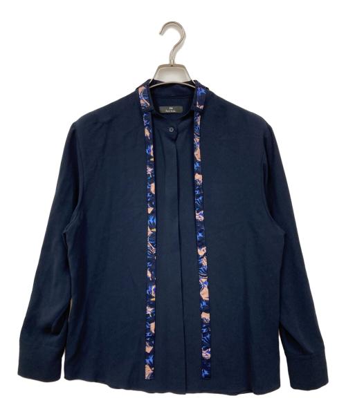 PAUL SMITH（ポールスミス）PAUL SMITH (ポールスミス) ボウタイシャツ ネイビー サイズ:44Lの古着・服飾アイテム