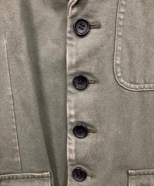 BLACK COMME des GARCONS（ブラックコムデギャルソン）BLACK COMME des GARCONS (ブラックコムデギャルソン) USED加工テーラードジャケット グリーン サイズ:Sの古着・服飾アイテム