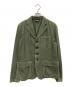 BLACK COMME des GARCONS（ブラックコムデギャルソン）の古着「USED加工テーラードジャケット」｜グリーン