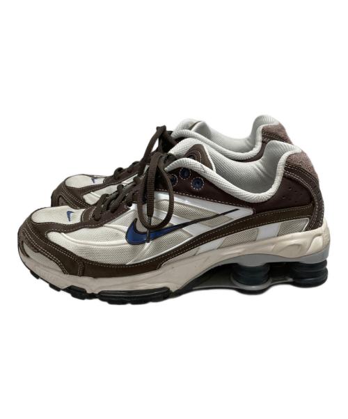 NIKE（ナイキ）NIKE (ナイキ) NIKE SHOX RIDE 2 BAROQUE BROWN/DIFFUSED BLUE-PHANTOM ブラウン×ホワイト サイズ:26の古着・服飾アイテム