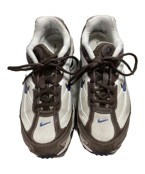 NIKE（ナイキ）NIKE (ナイキ) NIKE SHOX RIDE 2 BAROQUE BROWN/DIFFUSED BLUE-PHANTOM ブラウン×ホワイト サイズ:26の古着・服飾アイテム