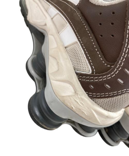 NIKE（ナイキ）NIKE (ナイキ) NIKE SHOX RIDE 2 BAROQUE BROWN/DIFFUSED BLUE-PHANTOM ブラウン×ホワイト サイズ:26の古着・服飾アイテム