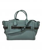 COACHコーチ）の古着「2WAYショルダーバッグ」｜スカイブルー