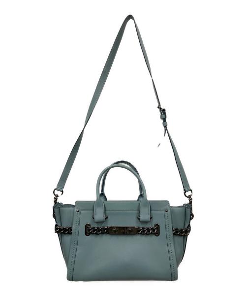 COACH（コーチ）COACH (コーチ) 2WAYショルダーバッグ スカイブルーの古着・服飾アイテム