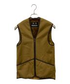Barbourバブアー）の古着「Warm Pile Waistcoat Zip-In Liner」｜ベージュ