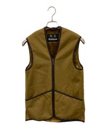 Barbour（バブアー）の古着「Warm Pile Waistcoat Zip-In Liner」｜ベージュ