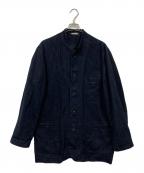 PAPASパパス）の古着「リネンジャケット」｜ネイビー