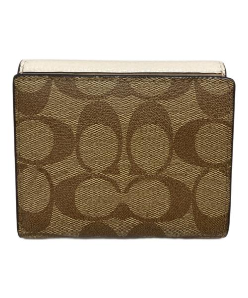 COACH（コーチ）COACH (コーチ) 2つ折り財布 ベージュの古着・服飾アイテム